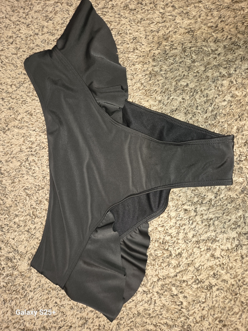 Plus Size Black Swim Top — 1XL